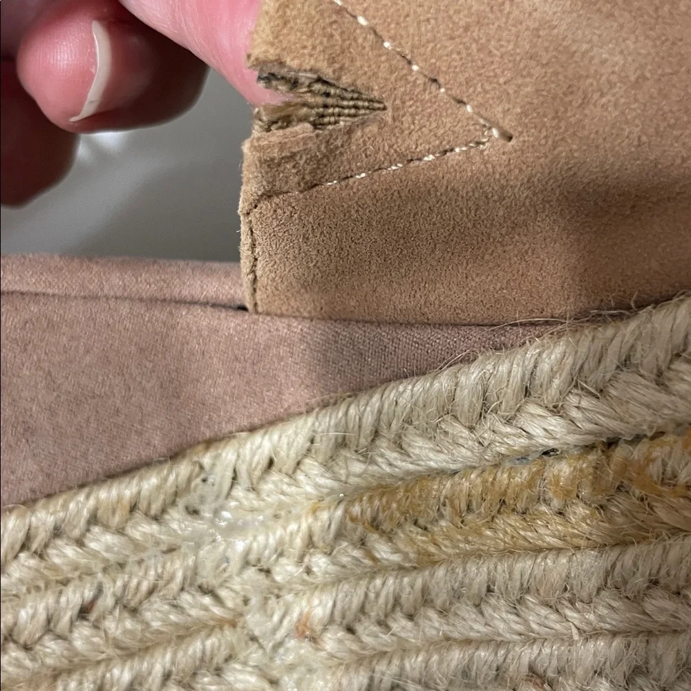 Steve Madden Apollo Tan Suede Espadrille Wedges | 10
